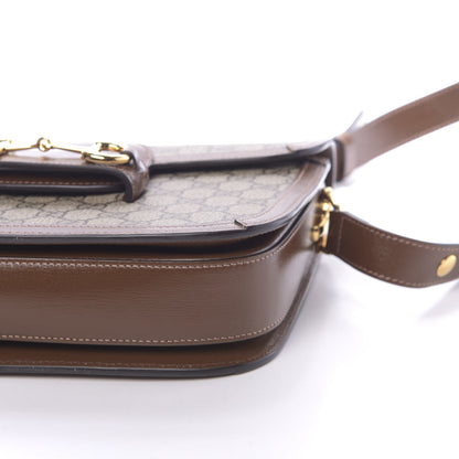 Gucci GG Supreme Monogram Horsebit 1955 Shoulder Bag Beige Brown Sugar 10 of 10