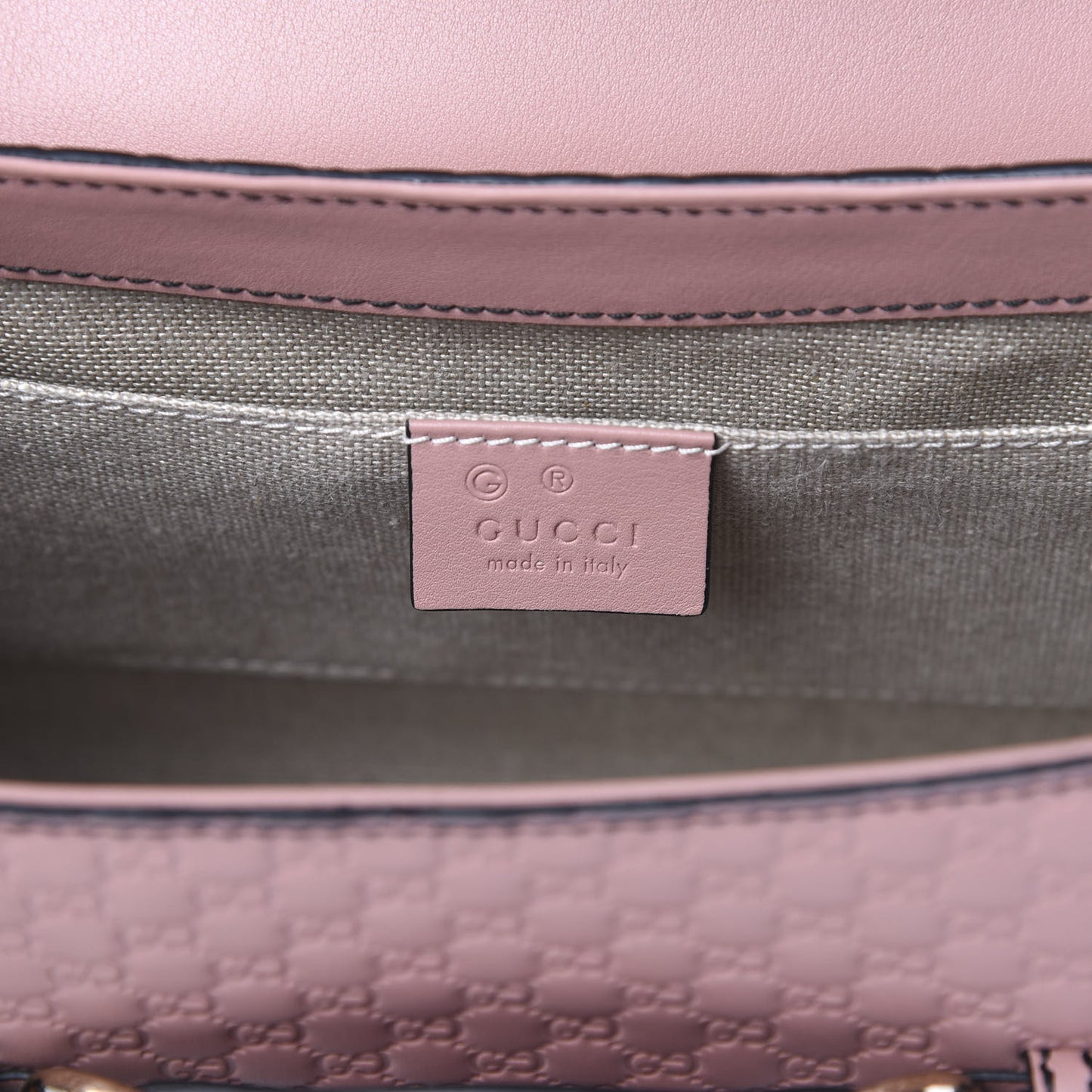 Microguccissima Medium Emily Chain Shoulder Bag Soft Pink