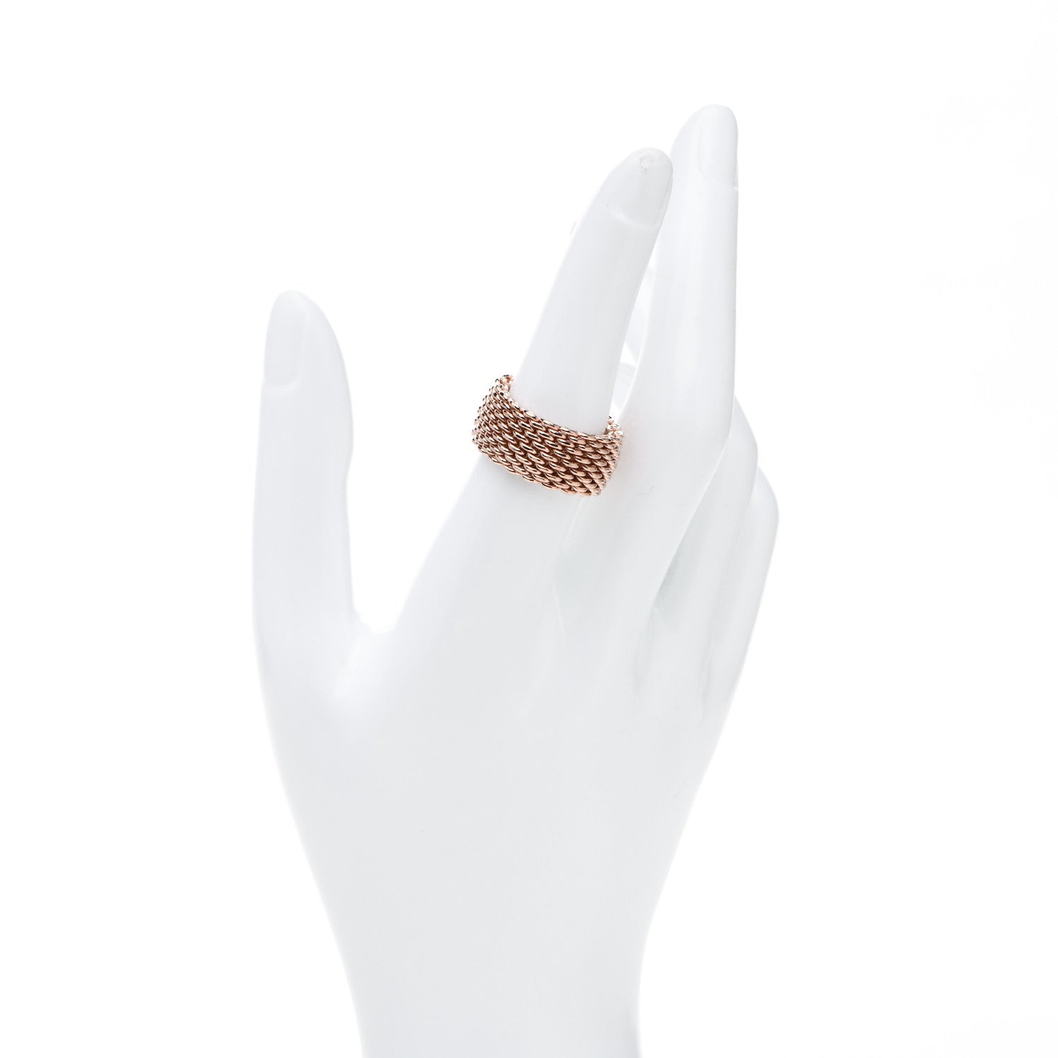 Tiffany Rubedo Somerset Mesh Ring 53 6.5 2 of 5