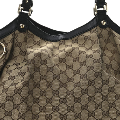 Gucci Monogram Large Sukey Tote Beige Ebony Black 8 of 11
