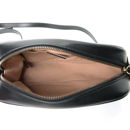 Gucci Calfskin Matelasse Small GG Marmont Chain Shoulder Bag Black 4 of 5