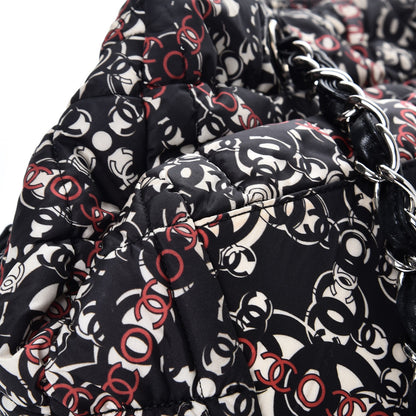 Chanel Nylon Quilted Printed Coco Bowler Black 13 of 13