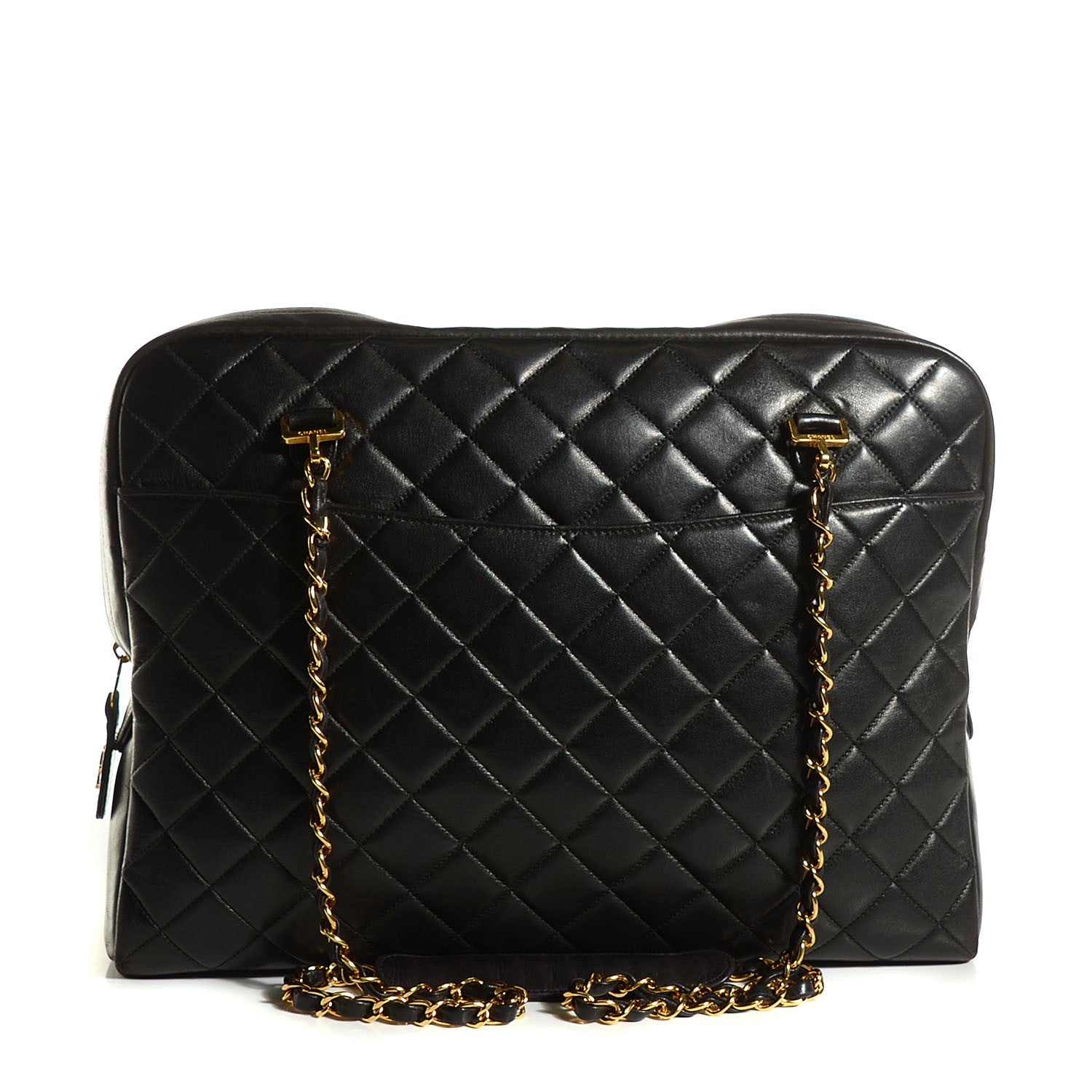 Chanel Lambskin Quilted Camera Case Black 1 of 8