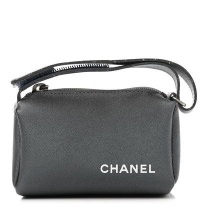 Chanel Nylon Mini Pouch Grey 1 of 10