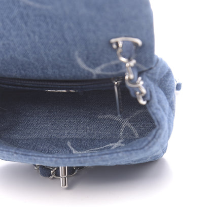 Chanel Denim CC Quilted Mini Square Flap Blue 5 of 11