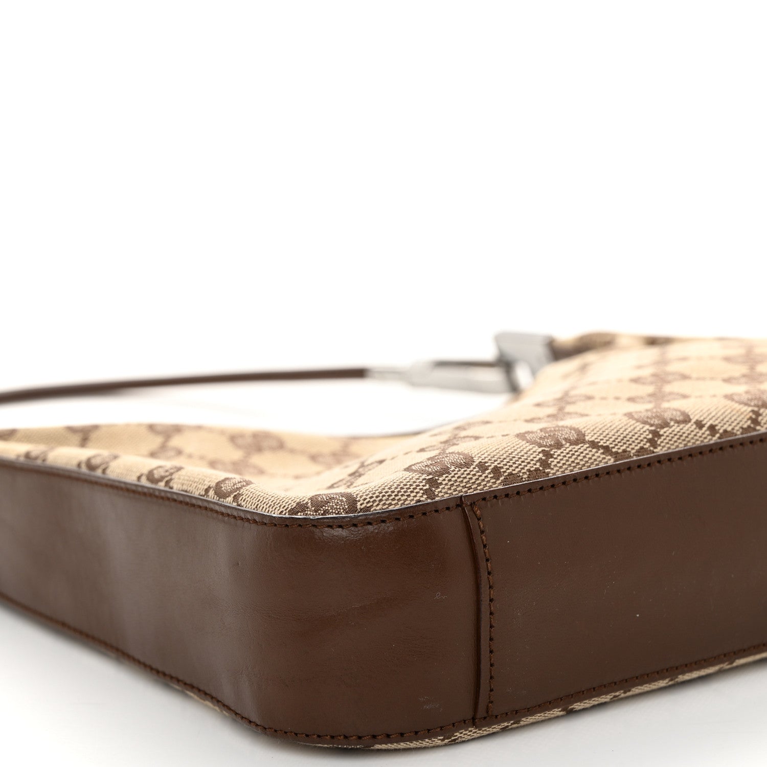 Gucci Monogram GG Small Clasp Hobo Brown 9 of 10