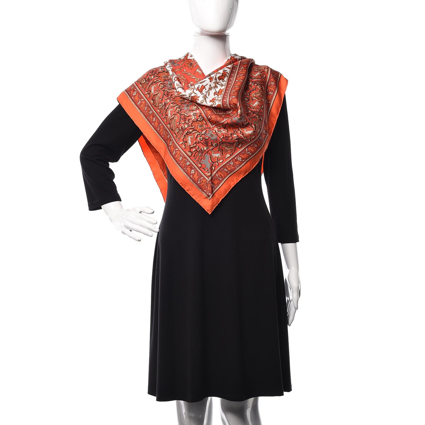 Silk Chasse En Inde Scarf 90