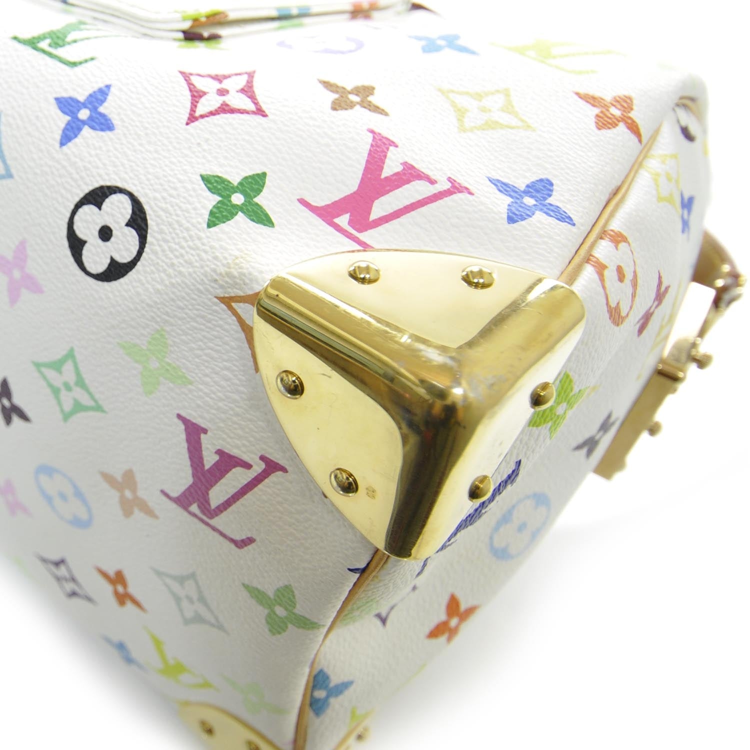 Louis Vuitton Monogram Multicolor Speedy 30 White 5 of 10