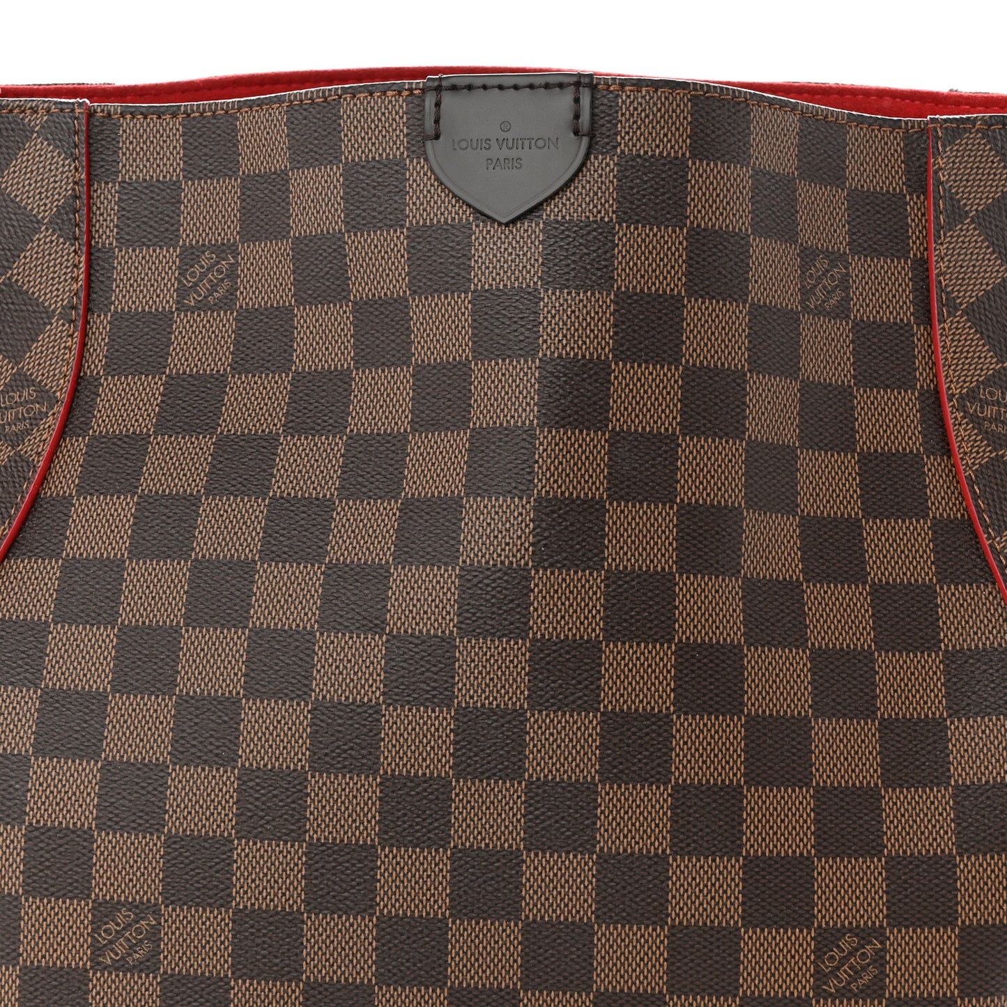 Damier Ebene Caissa Hobo Cherry