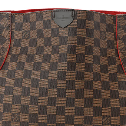 Louis Vuitton Damier Ebene Caissa Hobo Cherry 7 of 11