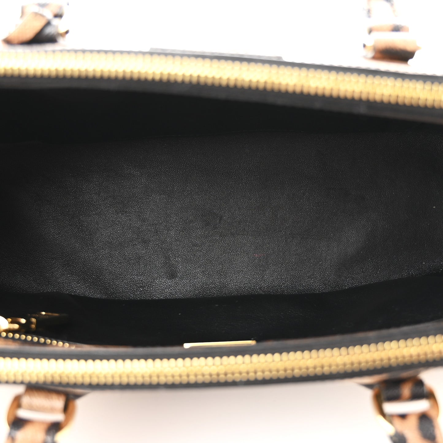 Saffiano Printed Medium East West Galleria Double Zip Bag Miele