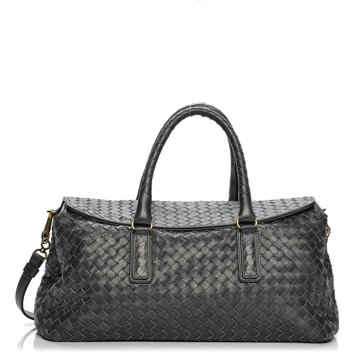 Bottega Veneta Nappa Intrecciato Convertible Duffel Ferro 1 of 7