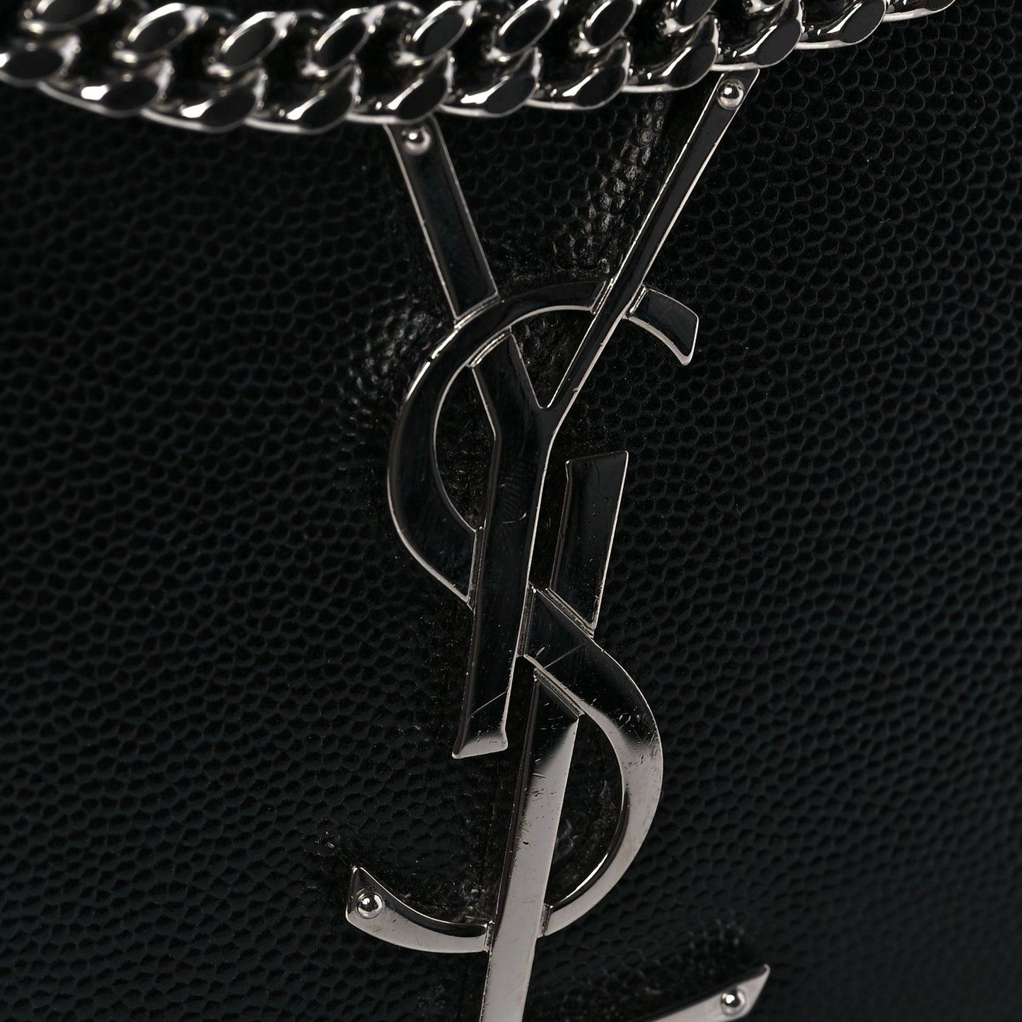 Grain De Poudre Small Monogram Kate Satchel Black