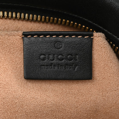 Gucci Calfskin Matelasse Small GG Marmont Chain Shoulder Bag Black 6 of 12