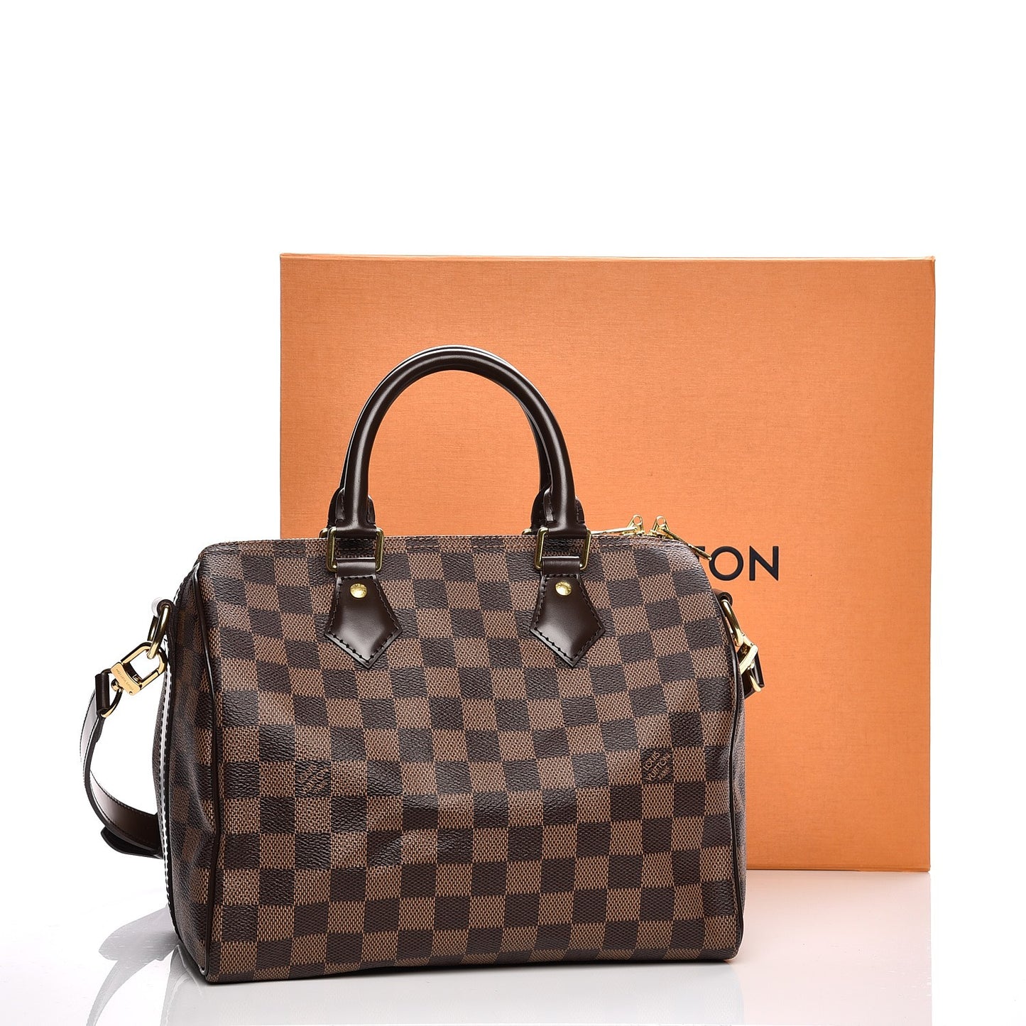 Damier Ebene Speedy Bandouliere 25