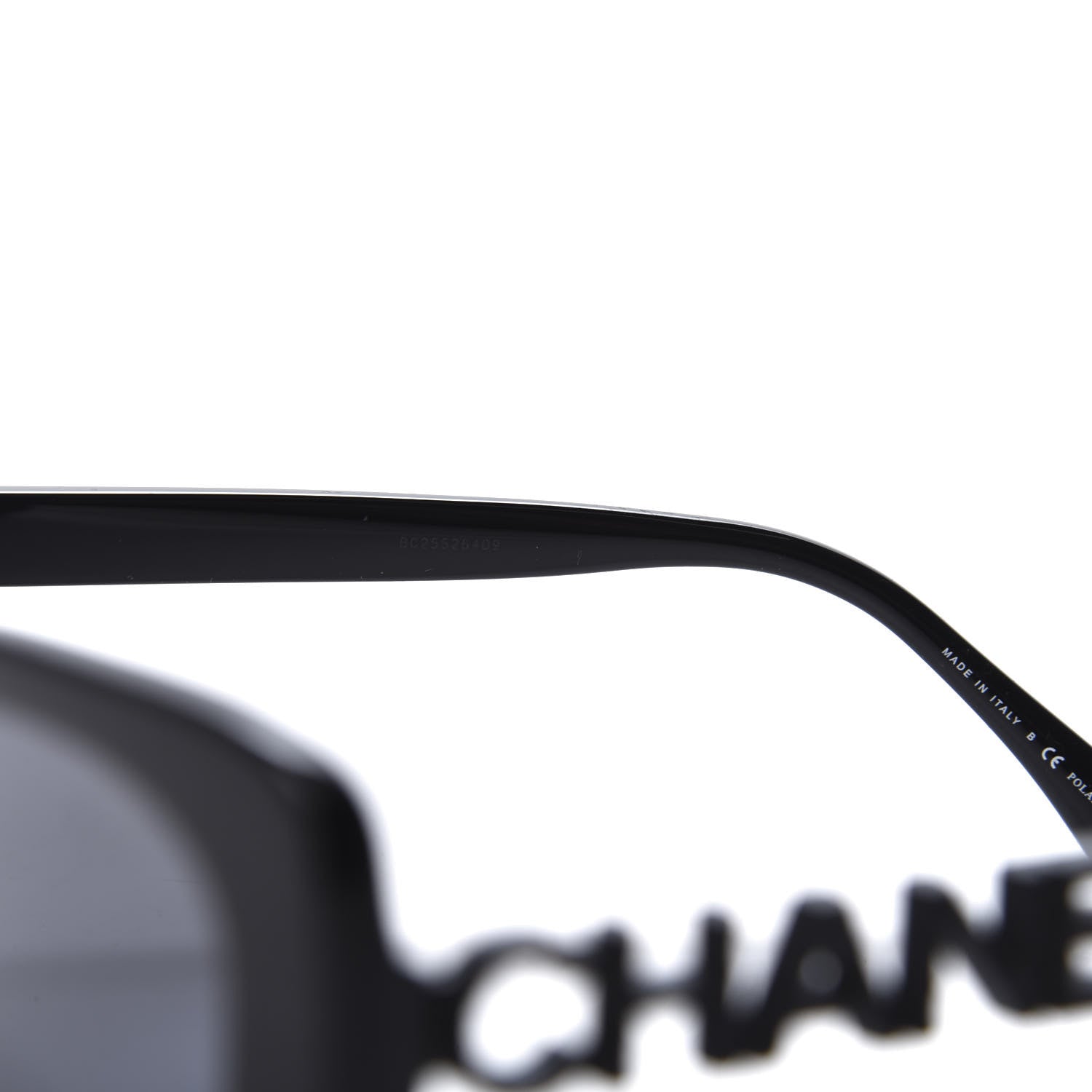 Chanel Acetate Strass Polarized Square Sunglasses 5422-B Black 6 of 9