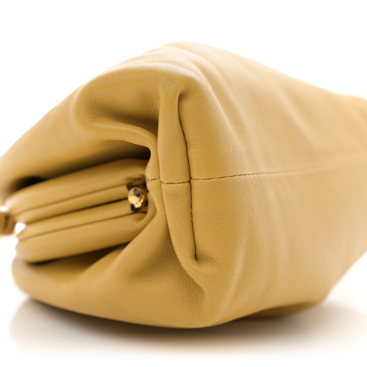 Bottega Veneta Butter Calfskin The Mini Pouch Butterscotch 9 of 10