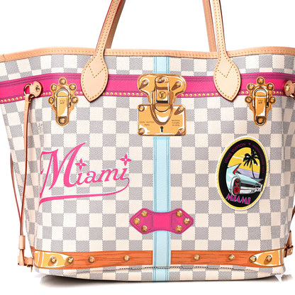 Louis Vuitton Damier Azur Summer Trunks Miami Neo Neverfull MM 8 of 8