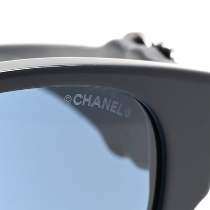 Chanel Crystal Lambskin CC Sunglasses 5455-Q-A Navy 7 of 8