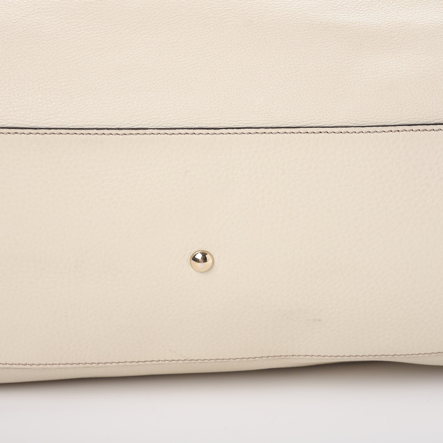 Gucci Pebbled Calfskin Large Soho Shoulder Bag Off White 13 of 15
