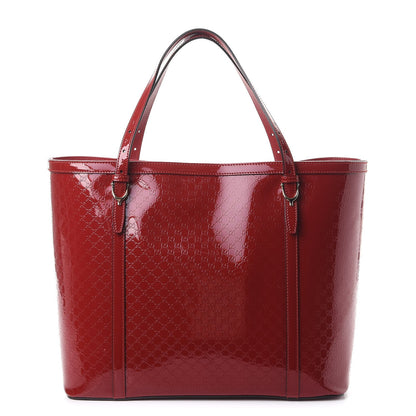 Gucci Patent Microguccissima Medium Nice Tote Rose Bed 1 of 11