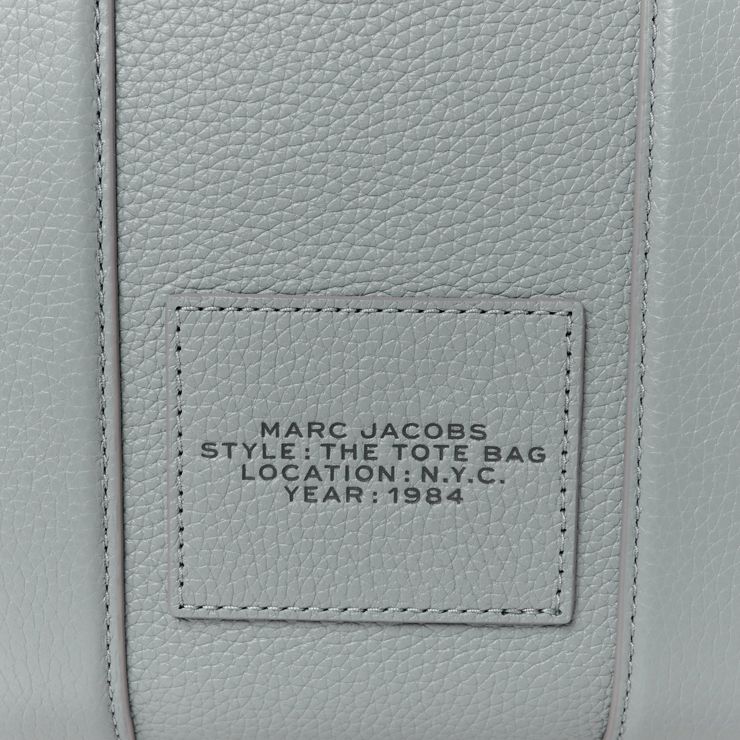 Grained Calfskin Small The Tote Bag Grey