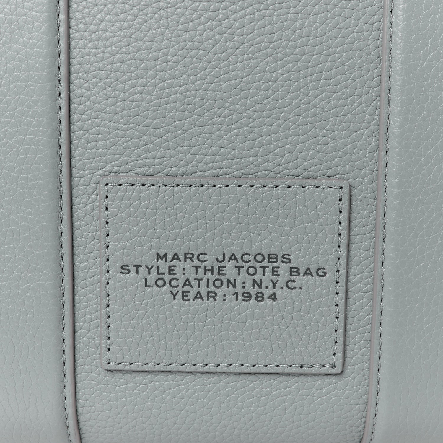 Marc Jacobs Grained Calfskin Small The Tote Bag Grey 8 of 11