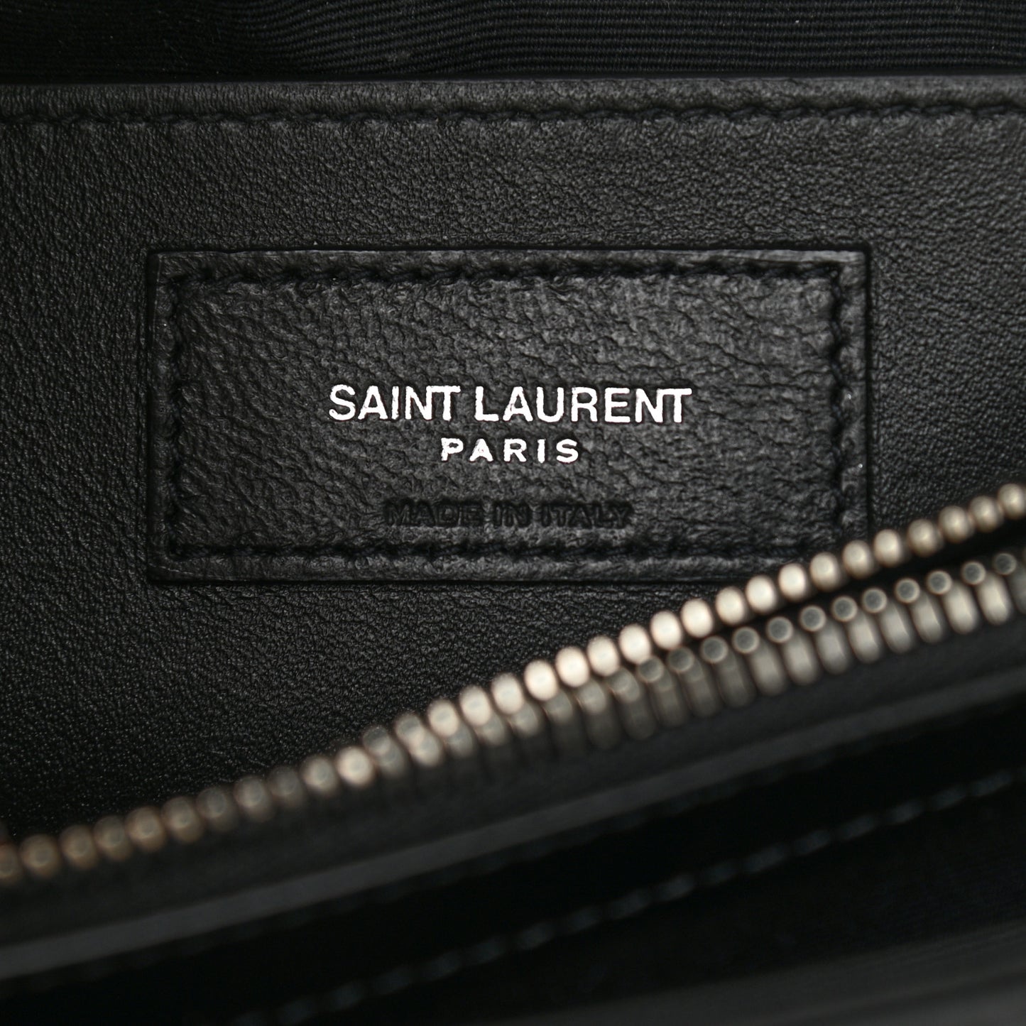 Calfskin Y Quilted Monogram Small Loulou Chain Satchel Black