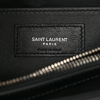 Saint Laurent Calfskin Y Quilted Monogram Small Loulou Chain Satchel Black 7 of 12