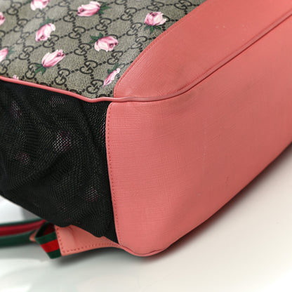 Gucci GG Supreme Monogram Rose Backpack Diaper Bag Pink 8 of 9