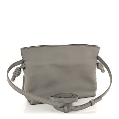 Loewe Calfskin Mini Flamenco Knot Clutch Pearl Grey 3 of 12