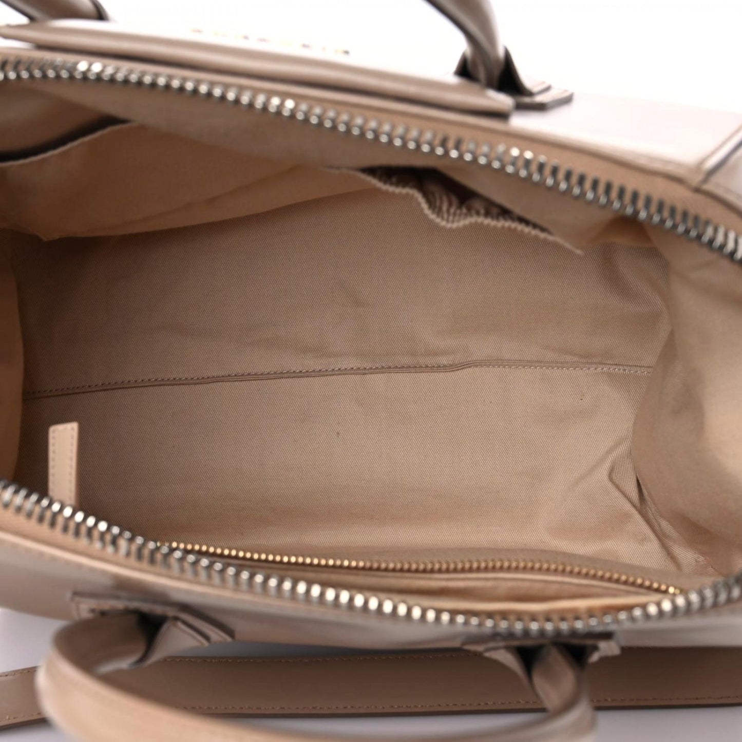 Shiny Lord Calfskin Medium Antigona Dark Beige