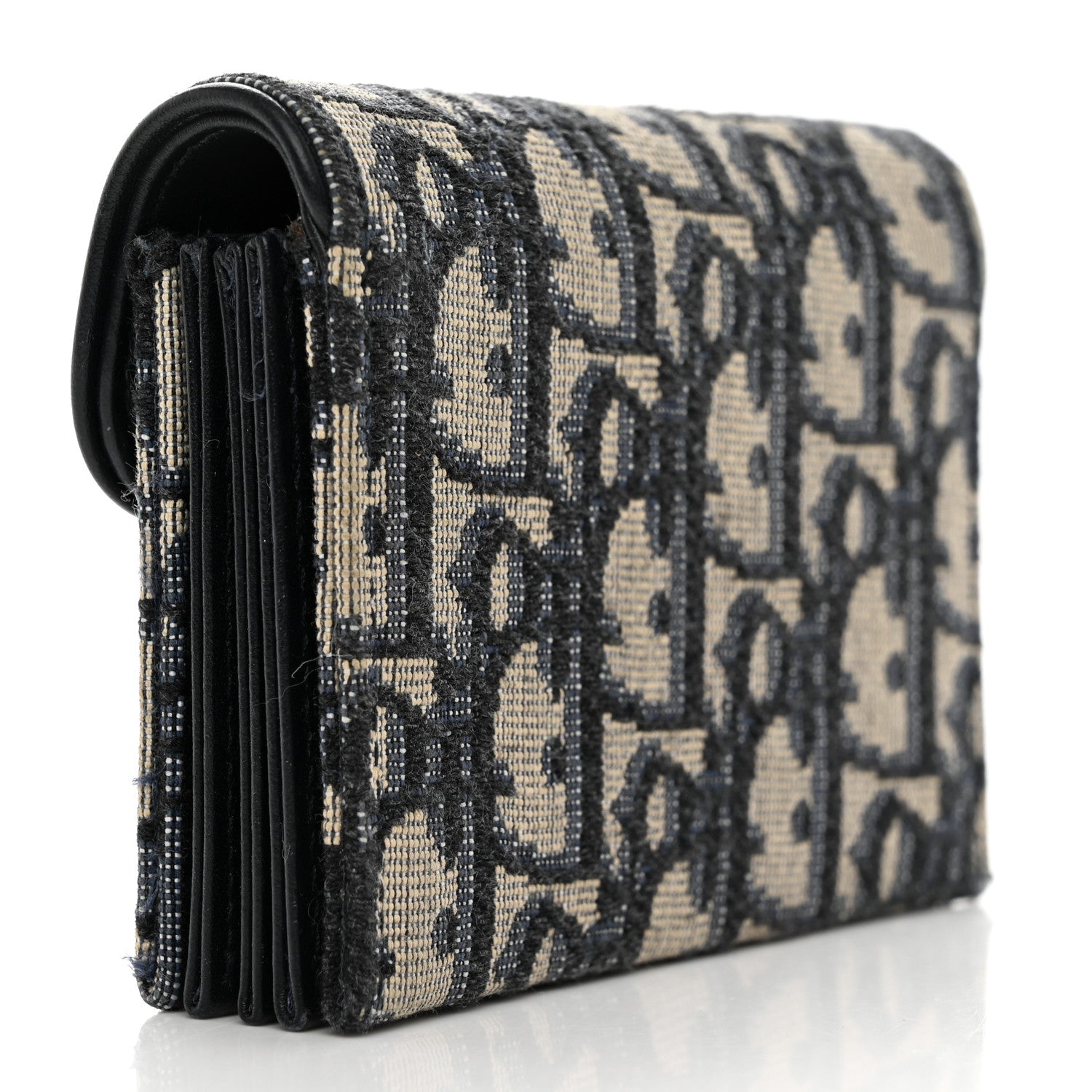 Christian Dior Oblique Saddle 5-Gusset Card Holder Blue 3 of 9