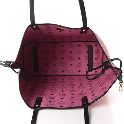 MCM Visetos Medium Liz Reversible Shopper Tote Pink 12 of 15