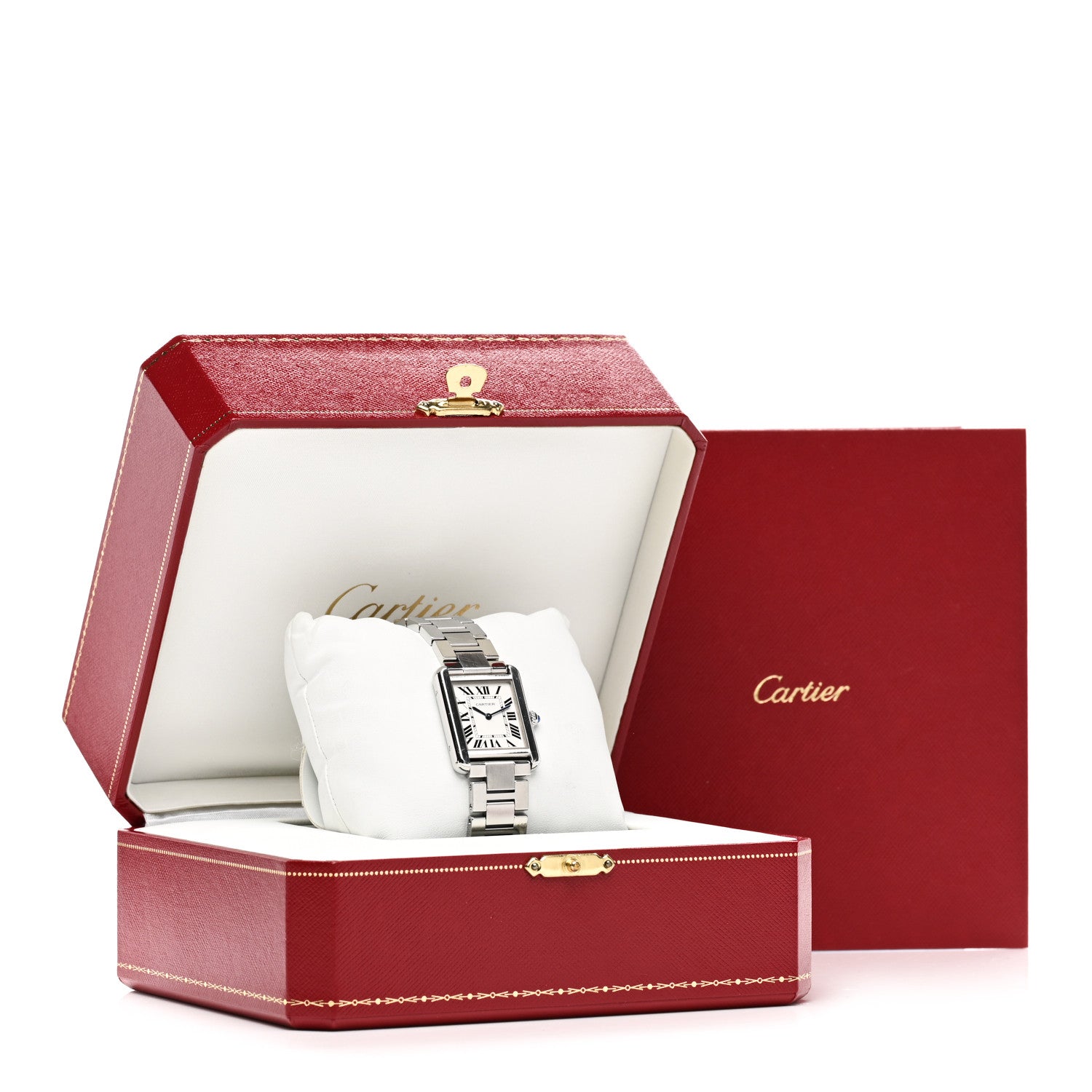 Cartier Stainless Steel 24mm Tank Solo Quartz Watch 5 of 5