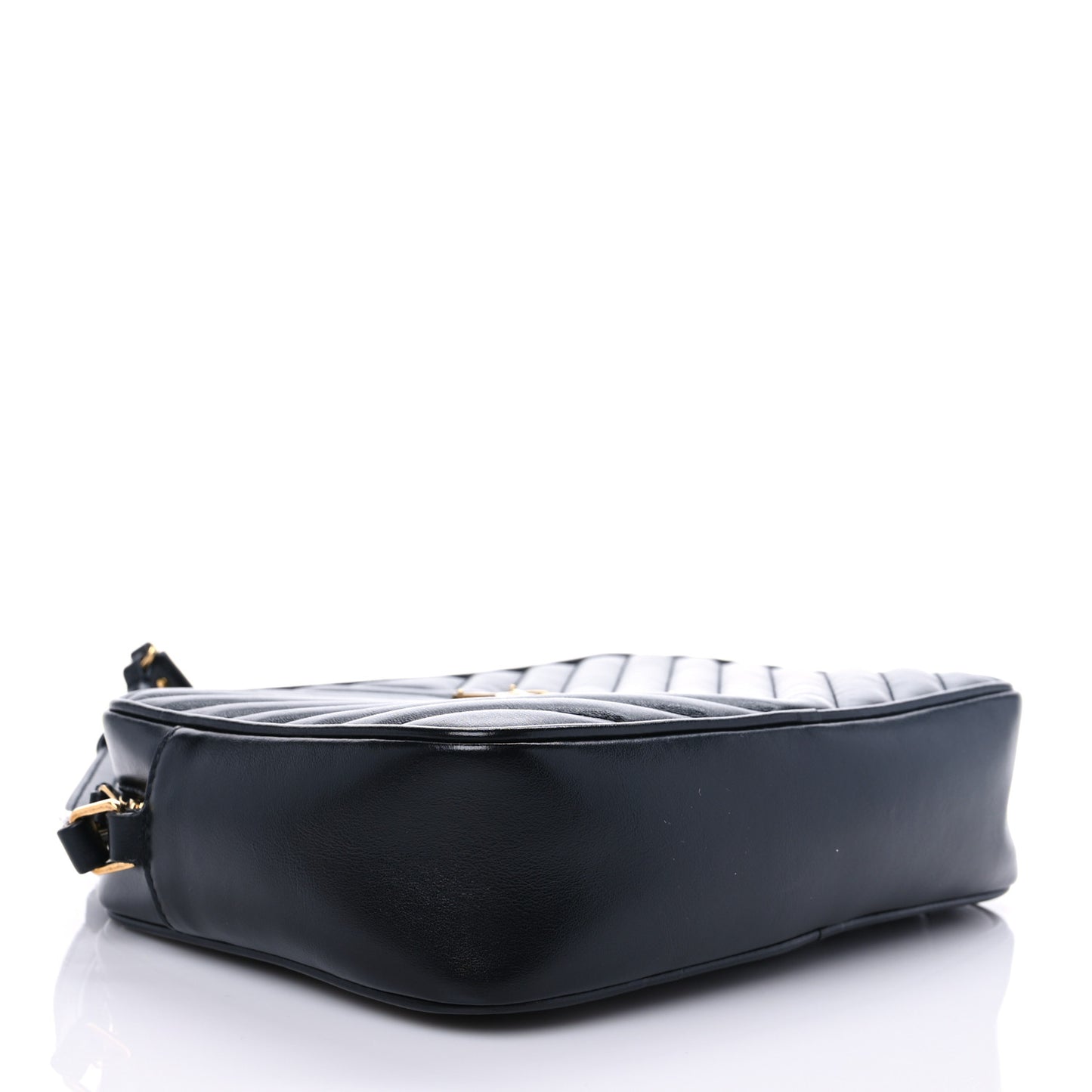 Calfskin Matelasse Monogram Lou Camera Bag Black