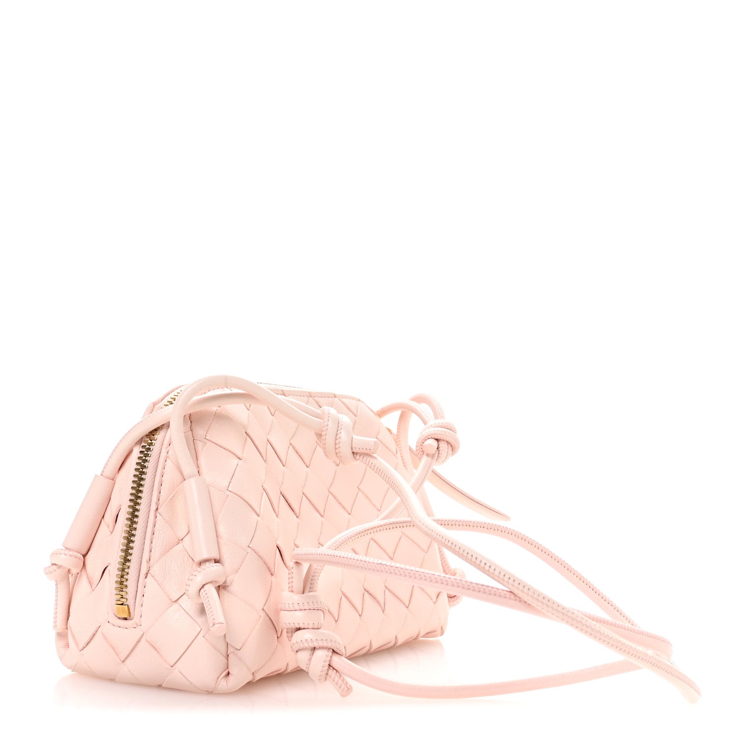 Bottega Veneta Nappa Intrecciato Concert Pouch Seashell 1801402