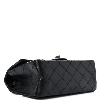 Chanel Aged Calfskin Quilted 2.55 Reissue Mini Flap So Black 3 of 9