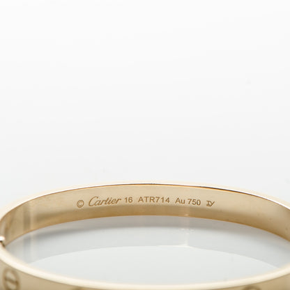 Cartier 18K Yellow Gold LOVE Bracelet 16 5 of 15