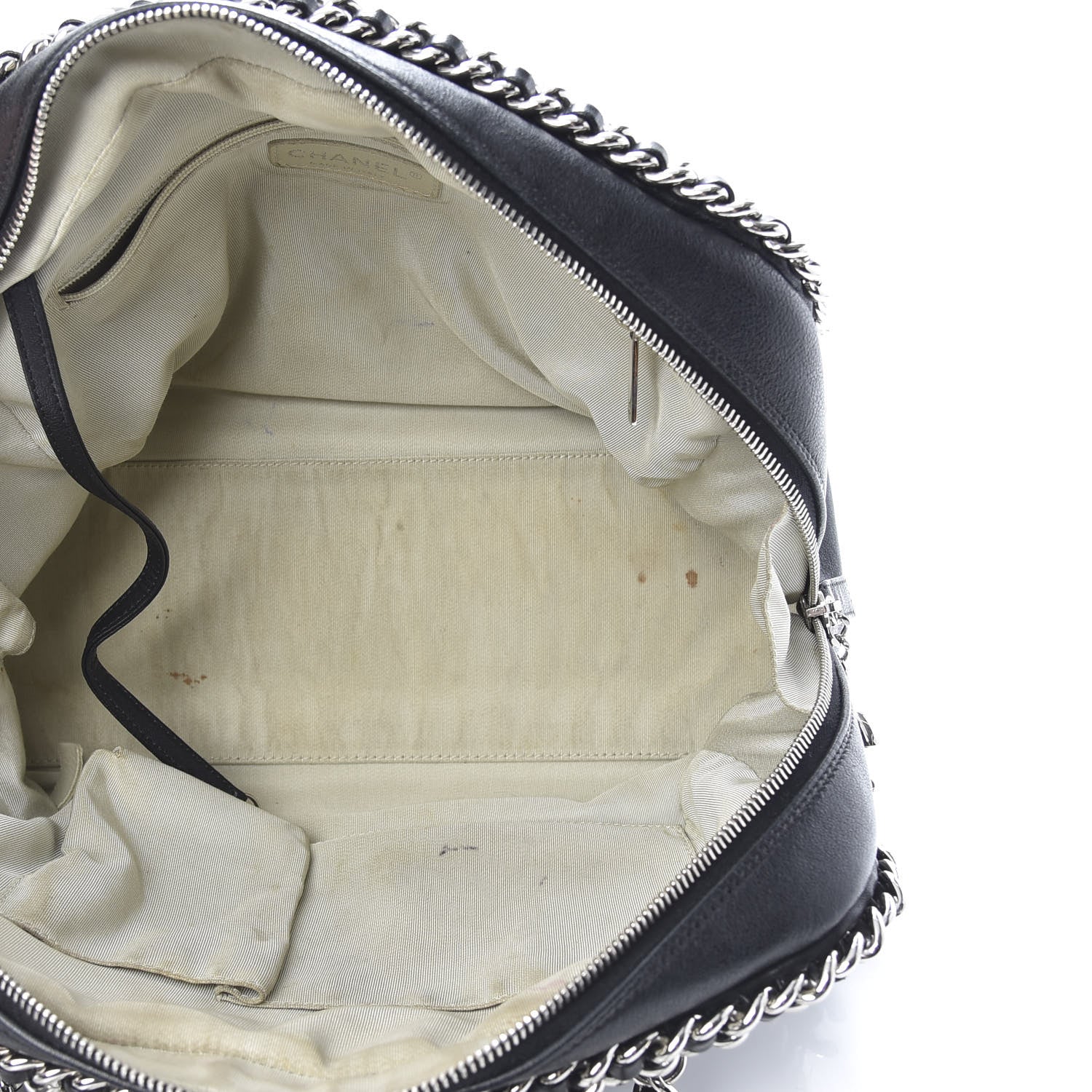Chanel Calfskin Chain Around Bowler Black 5 of 16