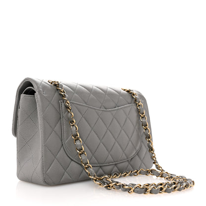 Chanel Caviar Quilted Small Double Flap Grey 3 of 11