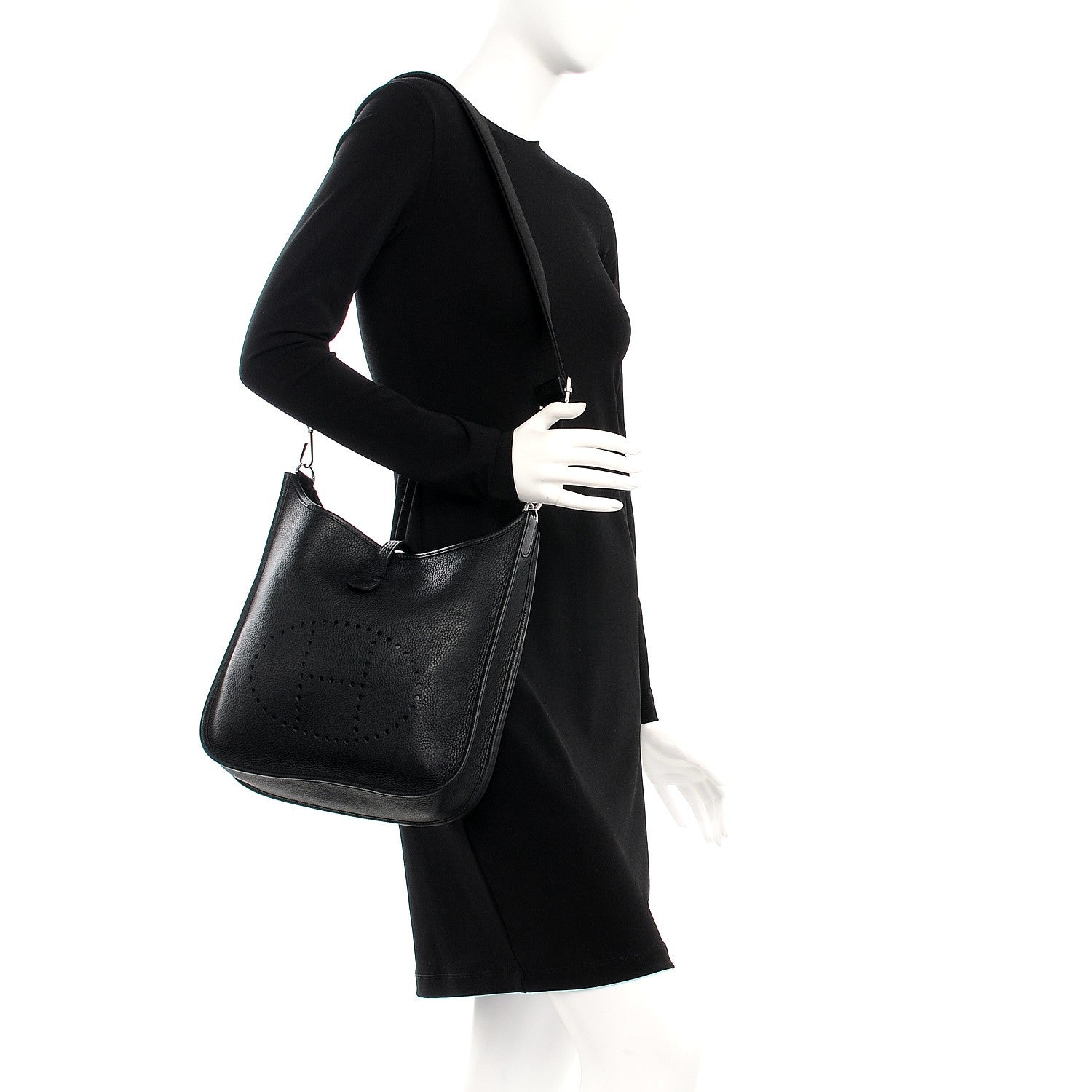 Hermes Taurillon Clemence Evelyne III PM Black 2 of 7