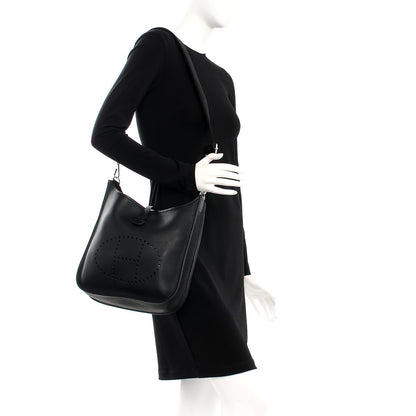 Hermes Taurillon Clemence Evelyne III PM Black 2 of 7