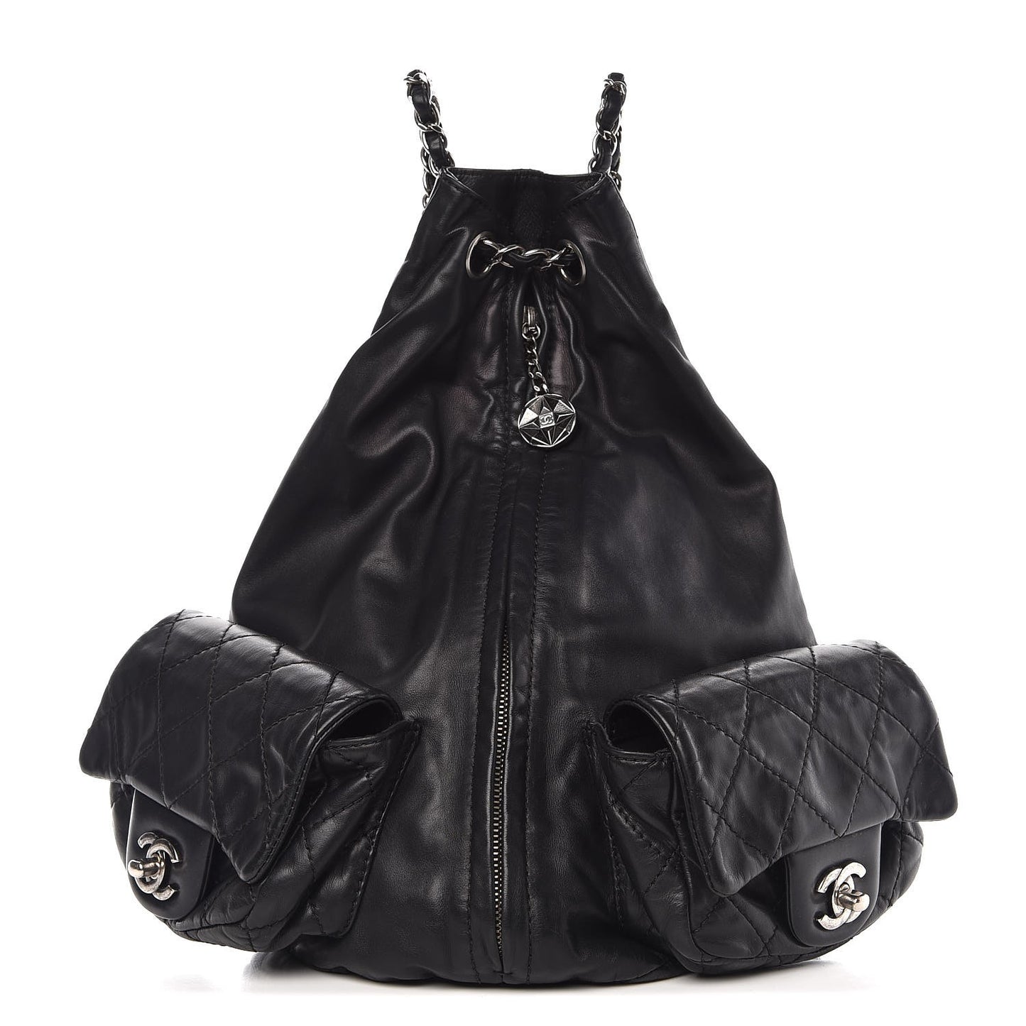 Calfskin Large Backpack Is Back Black