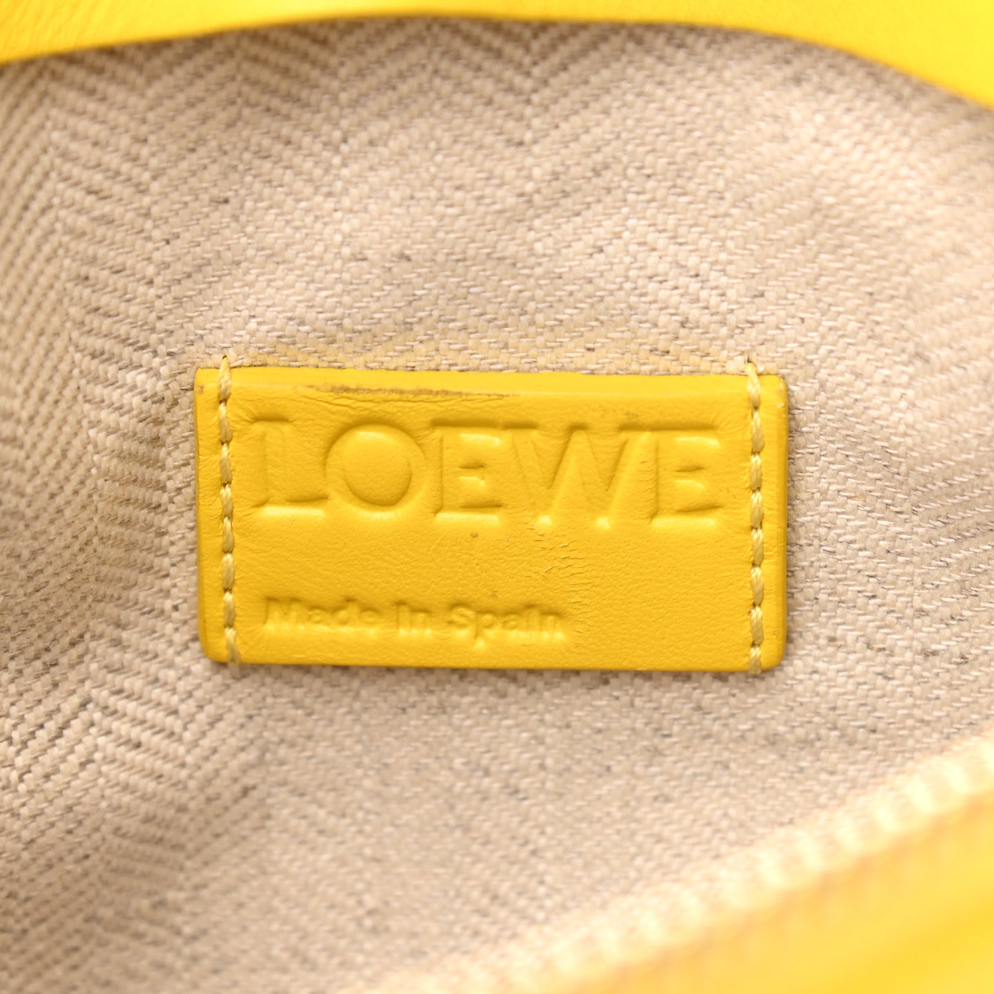 Calfskin Poppy Print Crossbody Bag Yellow