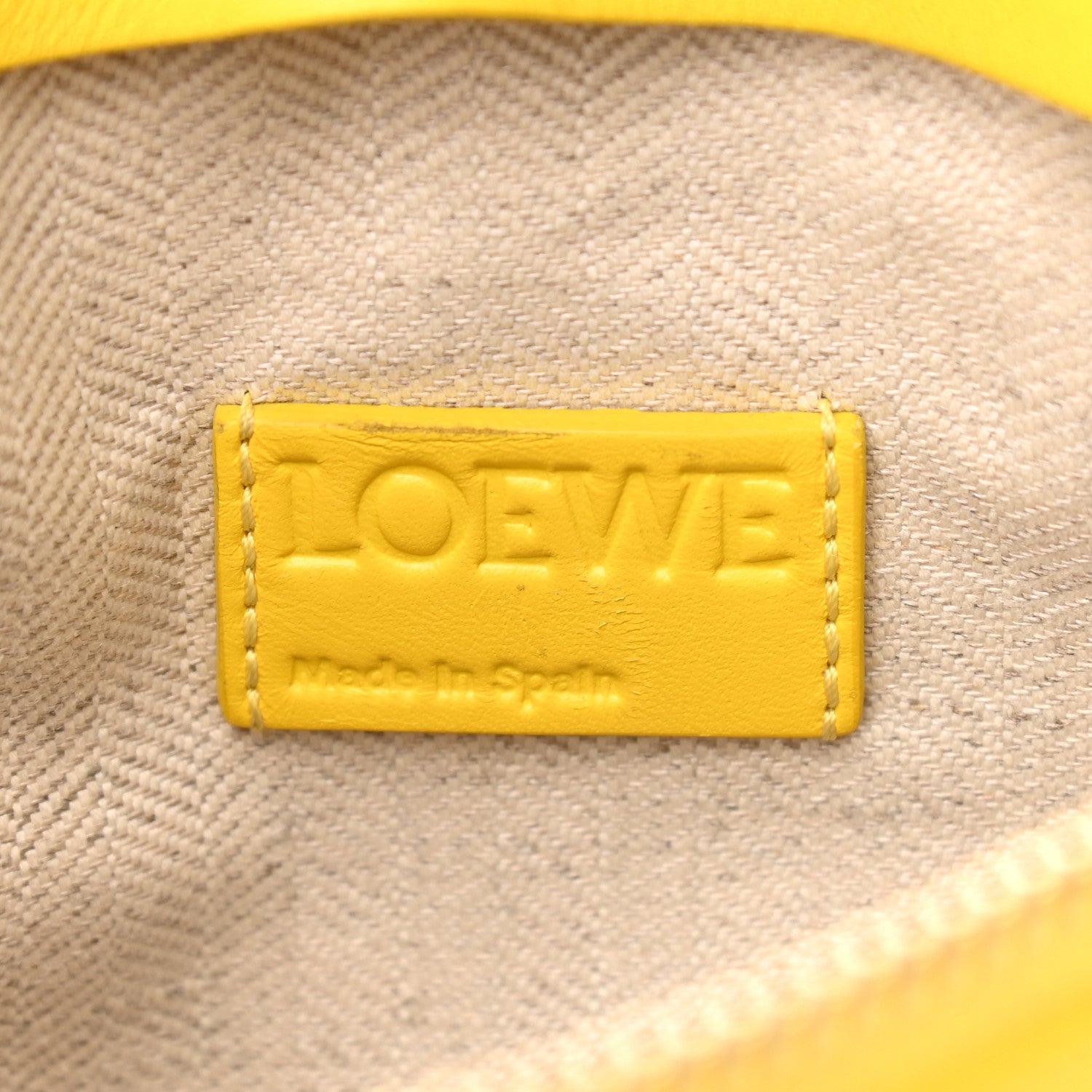 Loewe Calfskin Poppy Print Crossbody Bag Yellow 6 of 13