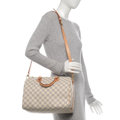 Louis Vuitton Damier Azur Speedy Bandouliere 30 2 of 8