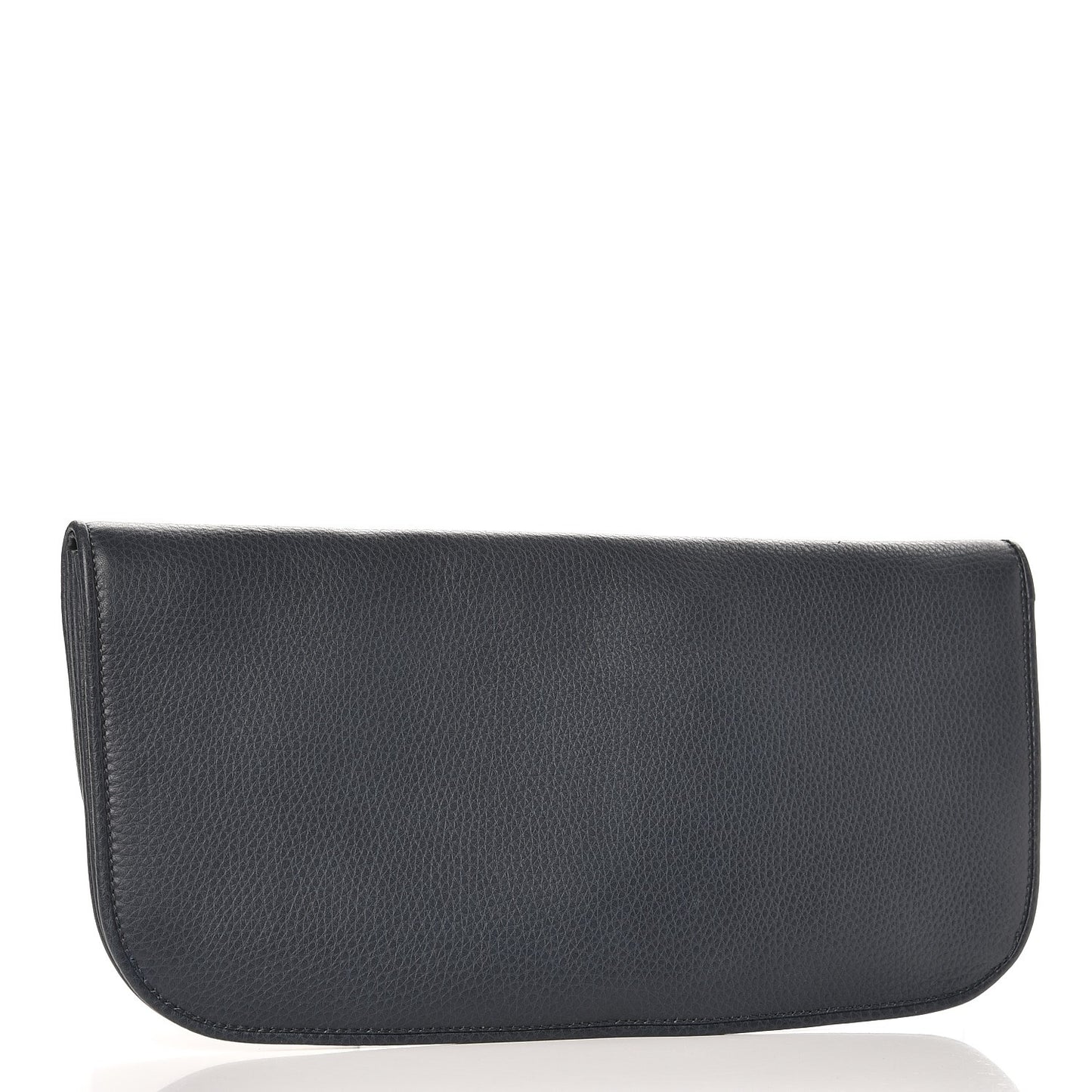 Pebbled Calfskin 1973 Continental Clutch Blue