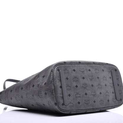 MCM Visetos Medium Reversible Shopper Tote Phantom Grey 13 of 16