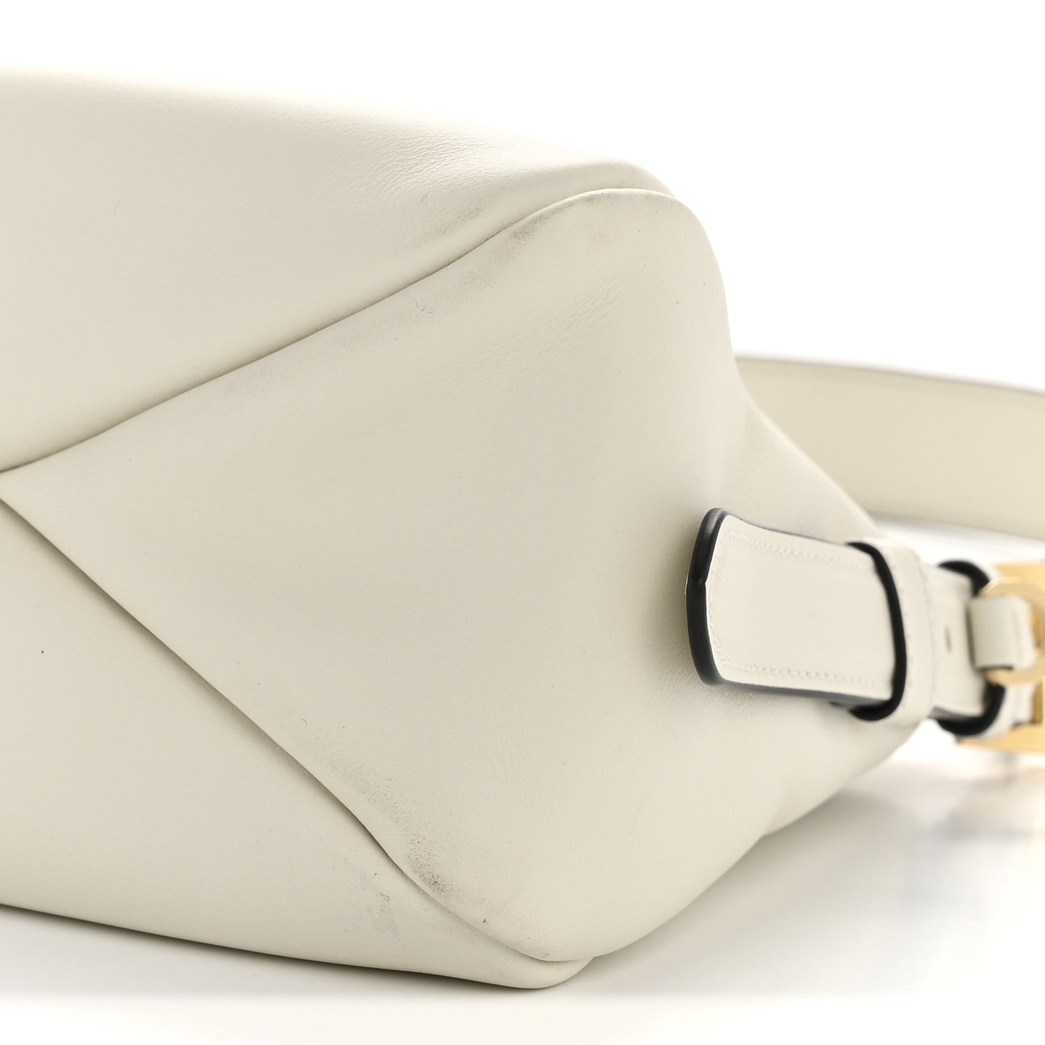Prada Soft Calfskin Medium Aimée Shoulder Bag White 10 of 12
